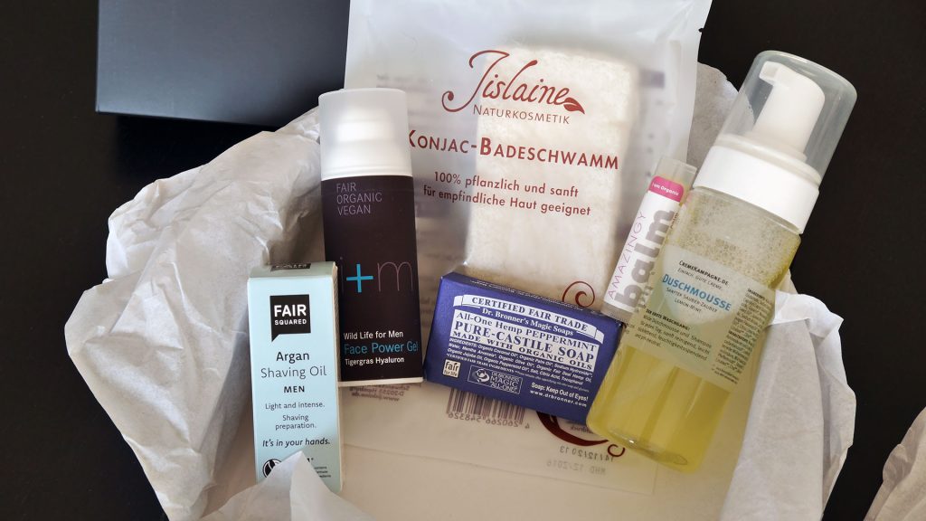 Vegan Beauty Basket Vatertagsbox 2016 Produkte